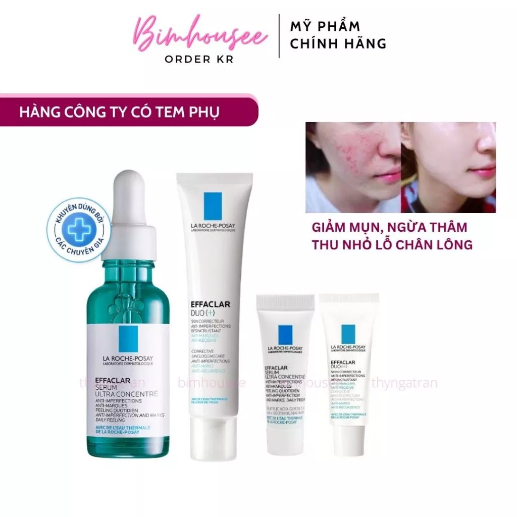 Tinh chất giảm mụn mờ thâm Kem Duo+ La Roche Posay Effaclar Serum Ultra Concentre 3ml minisize