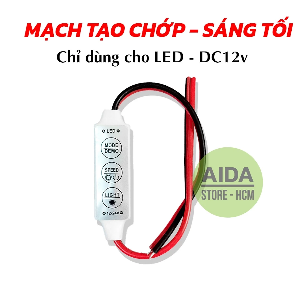 Mạch mini tạo chớp F1 độ đèn LED xe máy, ô tô 12v (F1-MINI)