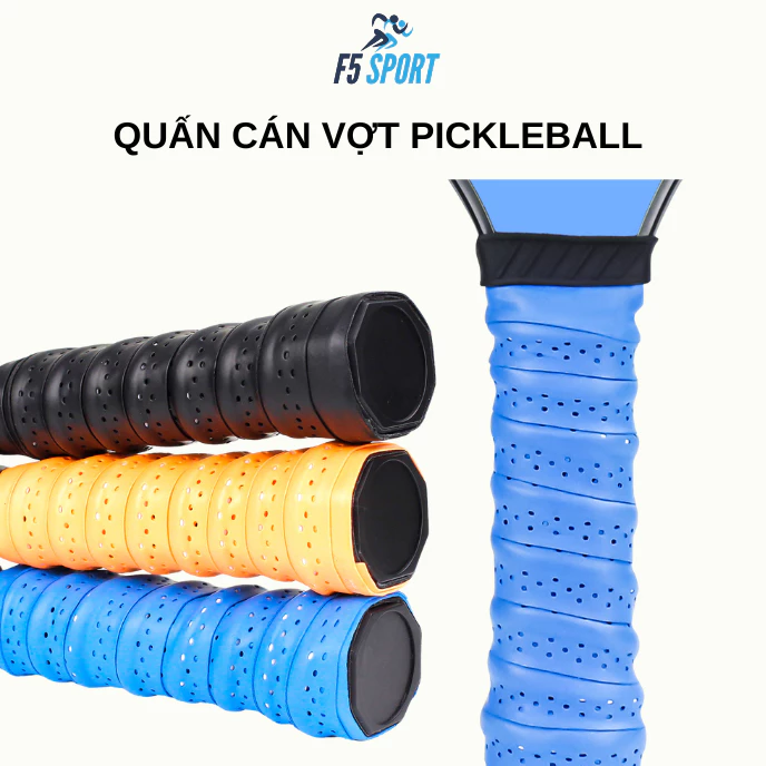 Quấn cán vợt Pickleball cao cấp chất liệu PU mềm mại, thoáng khí và thấm mồ hôi