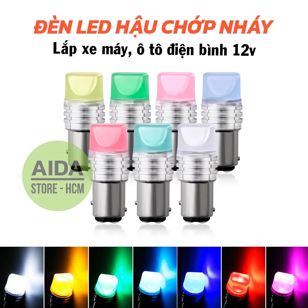 01 bóng đèn LED phanh, stop chớp f1 - 1157 9smd 2835 8.5w max sáng
