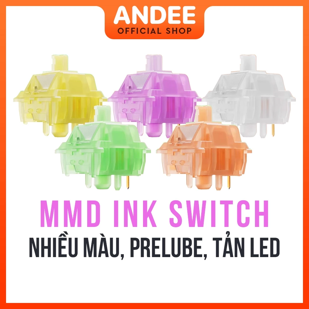 Switch MMD INK công tắc phím cơ bán lẻ nhiều màu tản LED giá rẻ chất lượng cao