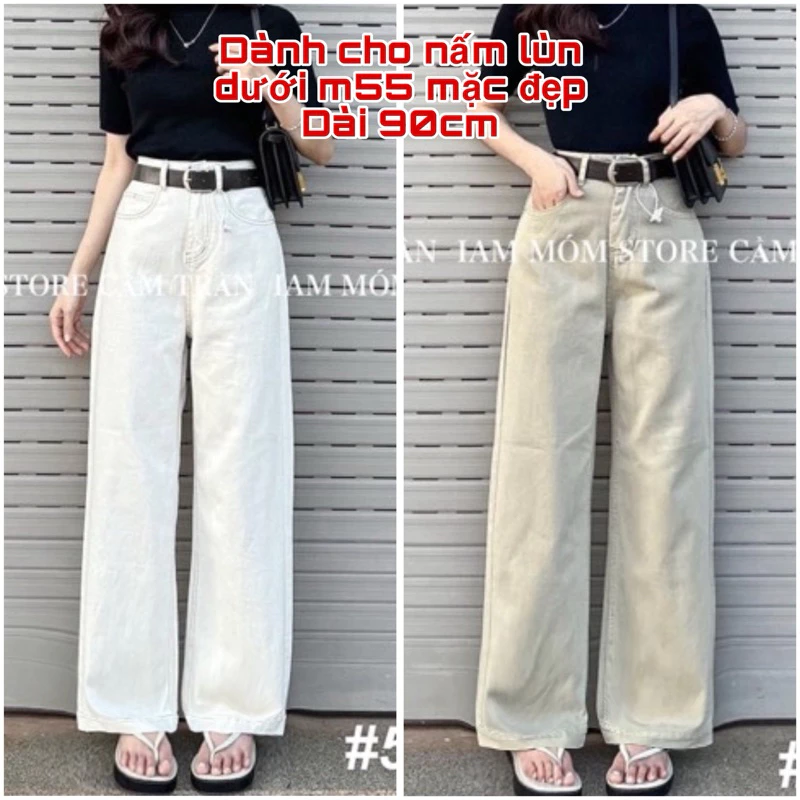 Quần jeans Kaki suông ống rộng (90-95-105cm ) KLii dành cho nấm🌷 Siêu đẹp Sẵn