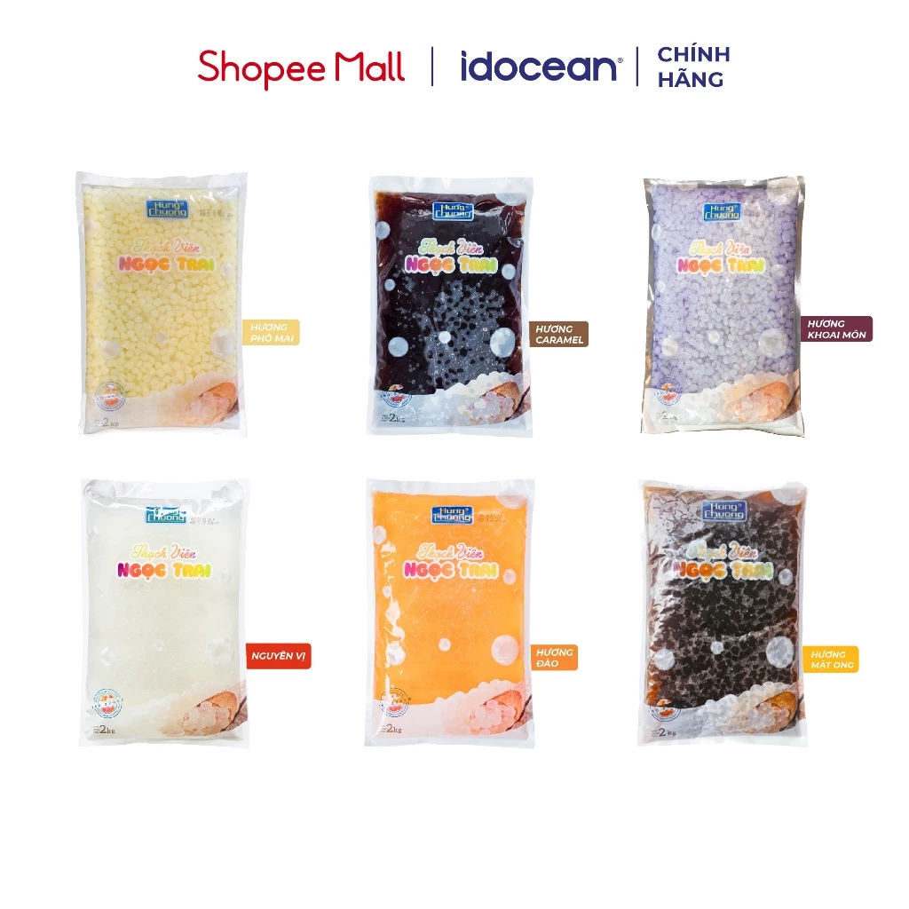 Thạch viên ngọc trai Hùng Chương 2KG - Topping cho trà sữa, trà trái cây, ăn vặt,...