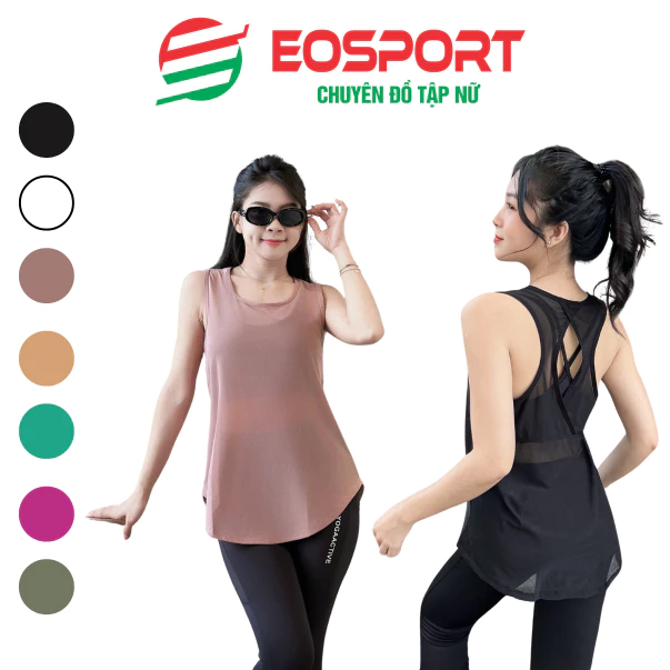Áo Lưới Tập Gym ,Áo Lưới Thể Thao, Chạy Bộ, Vải Lưới Thông Thoáng, Áo Tank Lưới Khoác Ngoài Nữ-(T02)