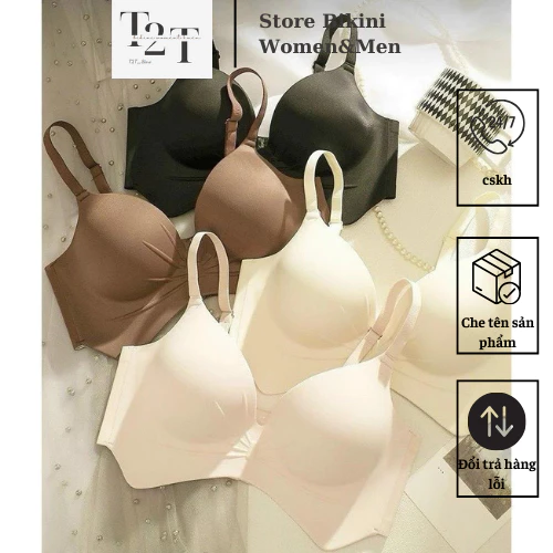 Áo lót nữ  áo ngực su đúc ALX8 không gọng đệm dày 8cm siêu gom, nâng đẩy ngực hàng cao cấp