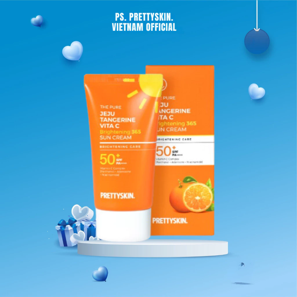 Kem chống nắng Vita C Quýt đỏ Prettyskin