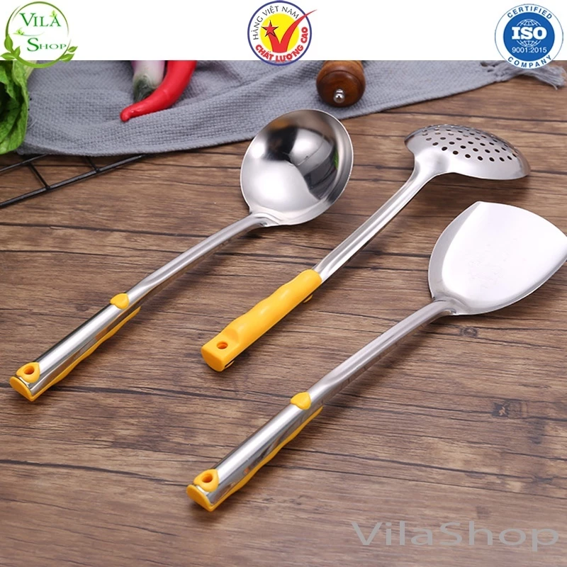 Gắp Đá Inox Chính Hãng Tiến Thành TITHAFAC Và Muỗng, Muôi Inox, Nhựa