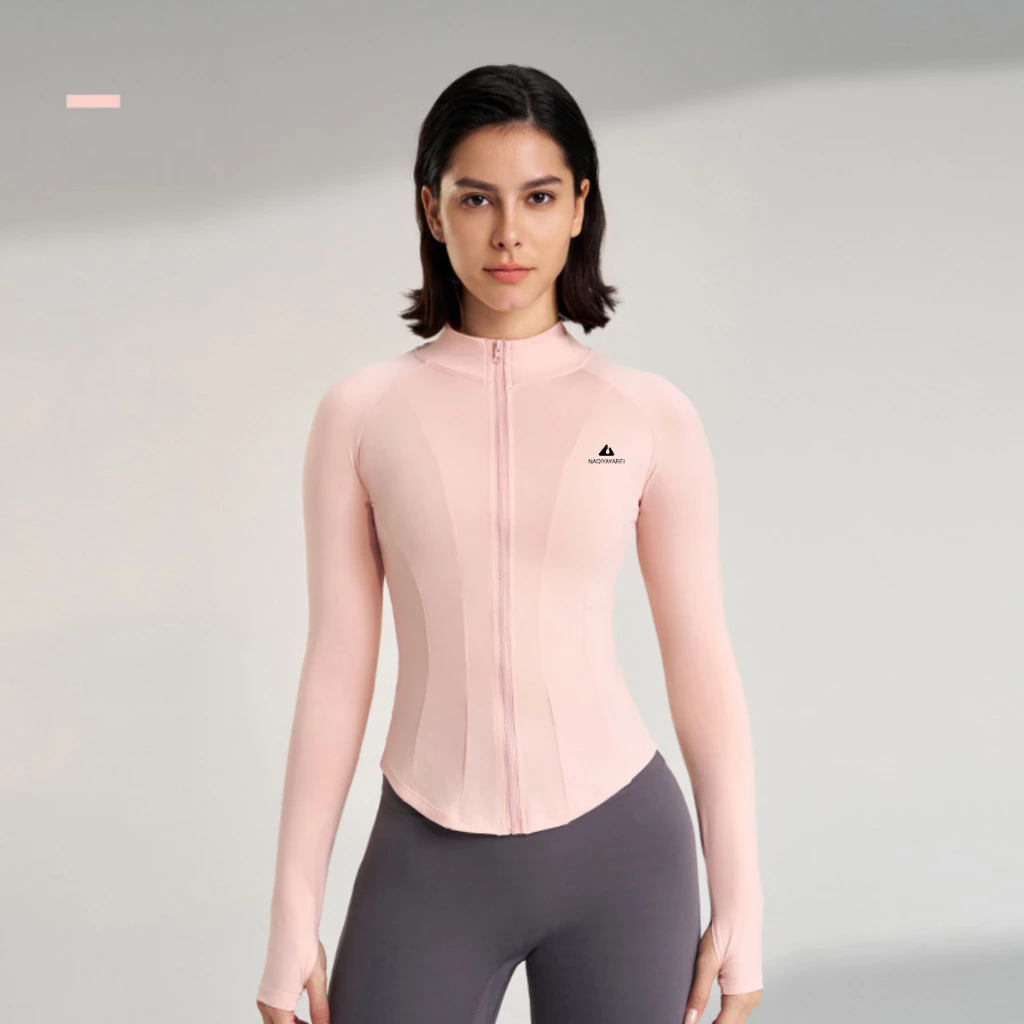 Áo khoác gió NAQI 753 tập gym, chạy bộ thể thao vải gió lụa mỏng nhẹ body chống nắng