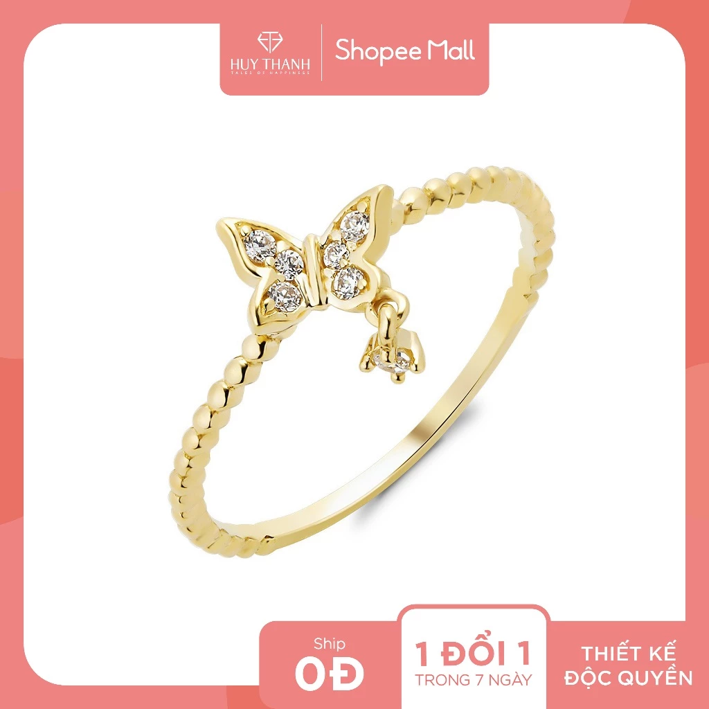 Nhẫn Nữ Vàng Tây 10k NLF438 Huy Thanh Jewelry