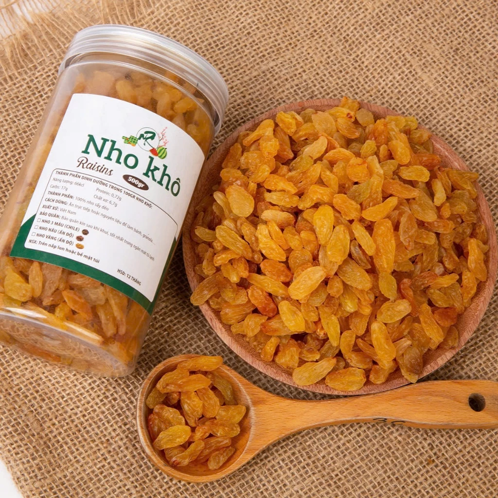 500GRAM NHO VÀNG NHẬP KHẨU SẤY(MÙI NHO NỒNG KHÁCH LƯU Ý Ạ)