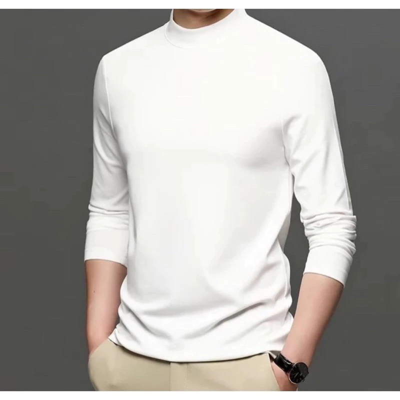 Áo giữ nhiệt nam dài tay chất lông thỏ thun cao cổ co giãn lót nỉ 2 mặt local brand 2.0