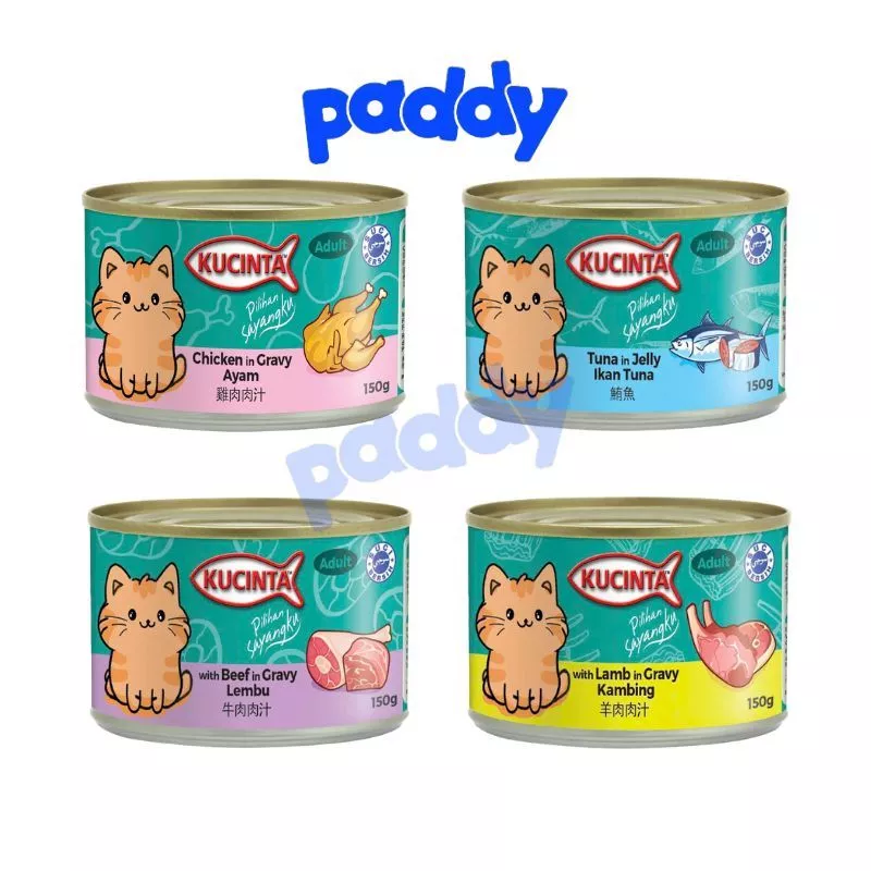 Pate Cho Mèo Trưởng Thành Kucinta Lon 150g