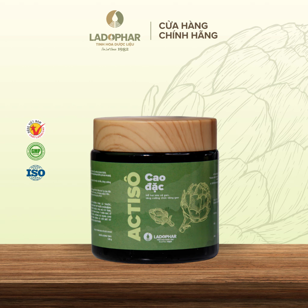 Cao Đặc Actiso Ladophar Đà Lạt giúp bảo vệ gan và thanh lọc cơ thể (Lọ 120g) - Ladophar