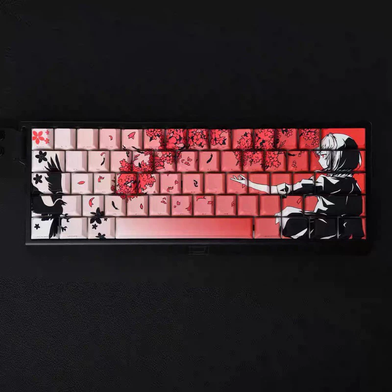 [ KEYCAP PHÍM GAMING] Bộ keycaps Sakura 131 phím thay thế cho nhiều dòng (WOOTING, ATK, Drunk Deer, Rakka, ikbc, akko)