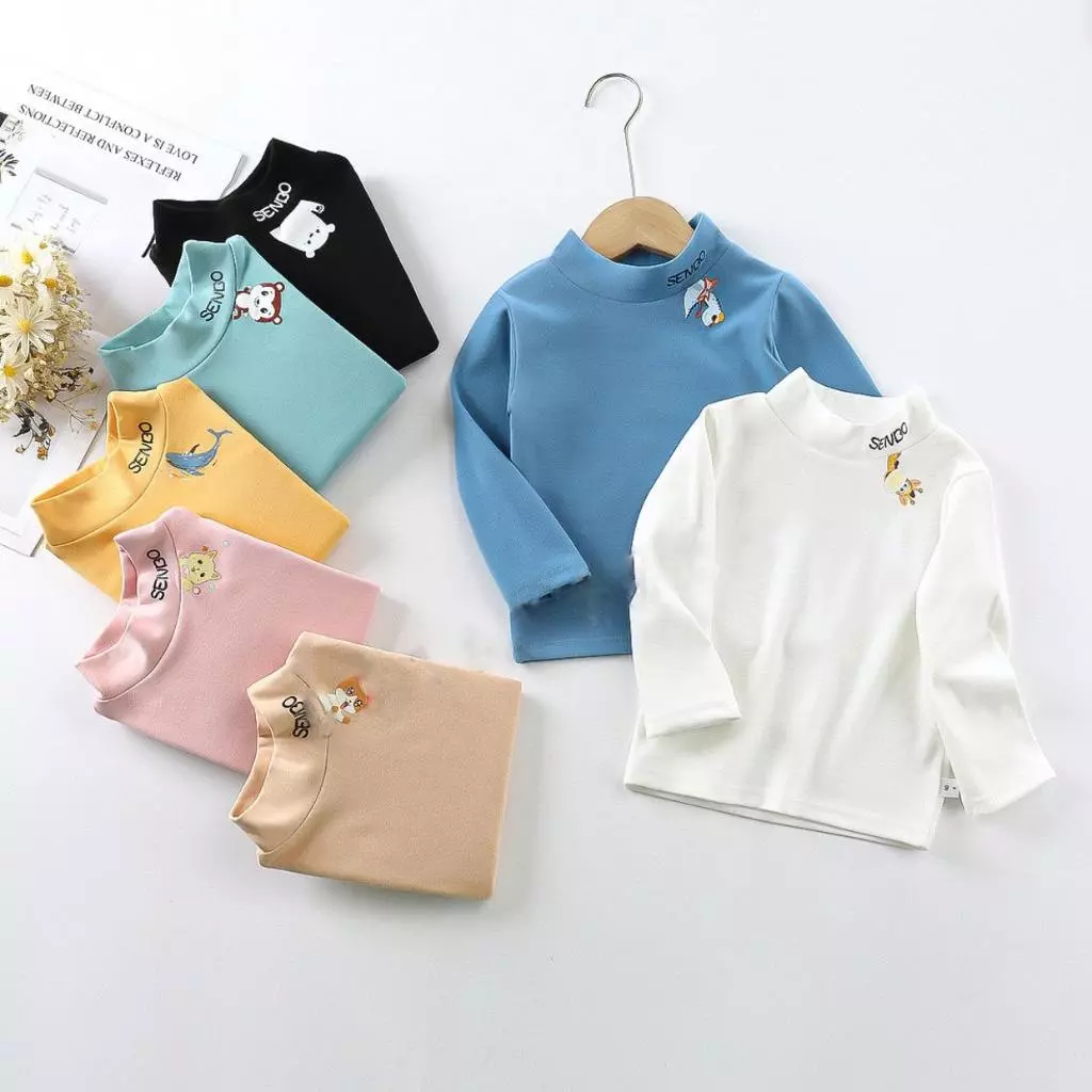 Áo giữ nhiệt cho bé, vải tăm hàn cao cấp size 6-22kg