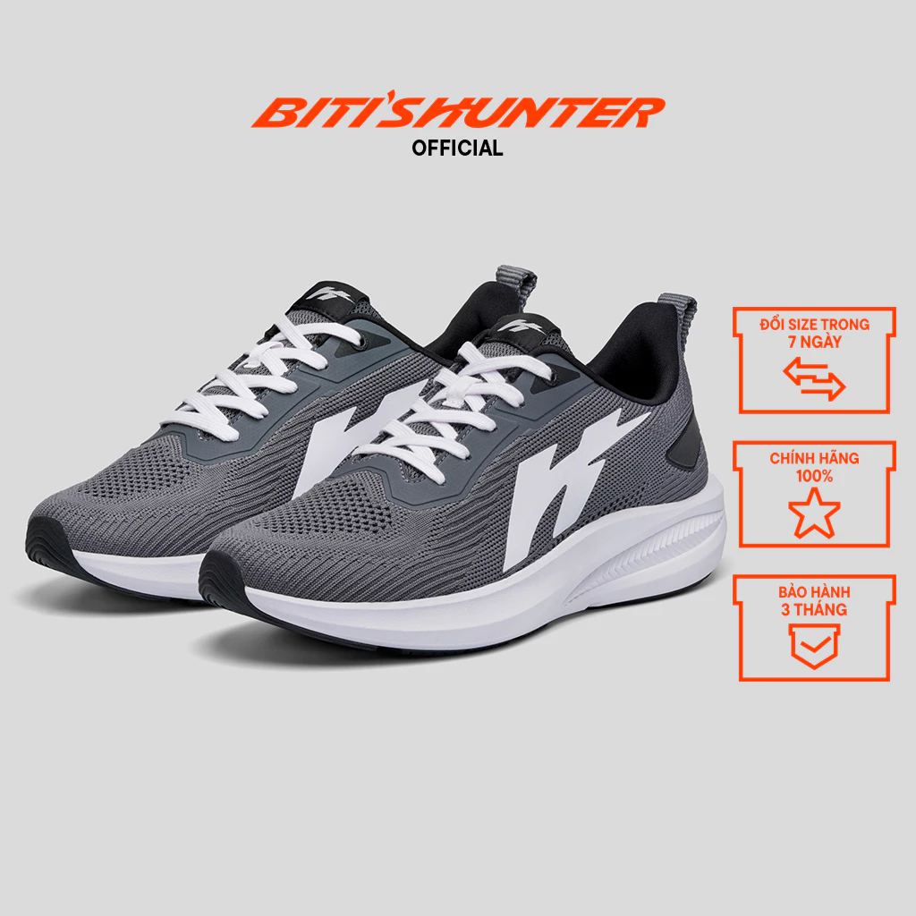 Giày Thể Thao Nam Biti's Hunter Core LiteFoam 3.0 - Original Edition 2K24 HSM007801XAM (Xám)
