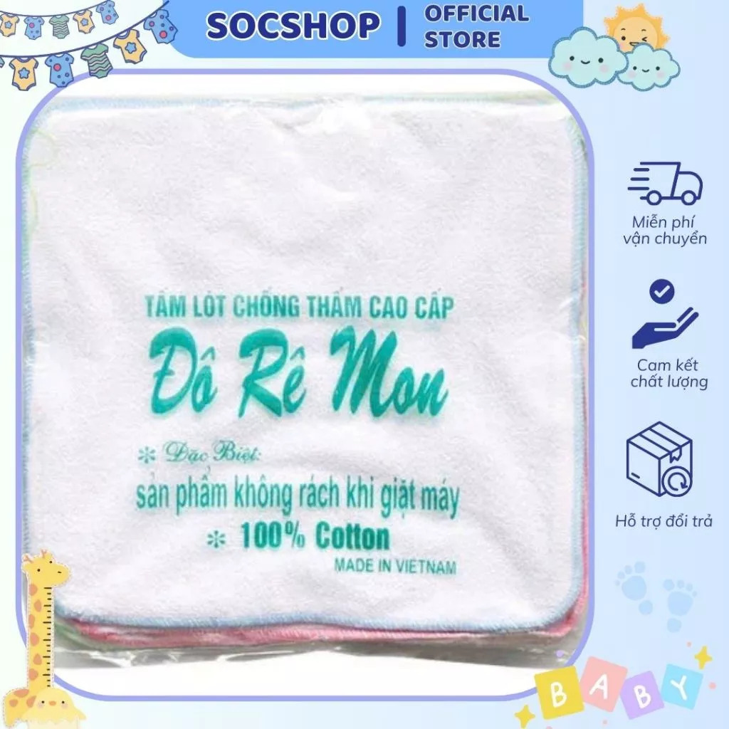 10 Lót chống thấm Doremon/Mỹ Hưng/Baby/Bibi