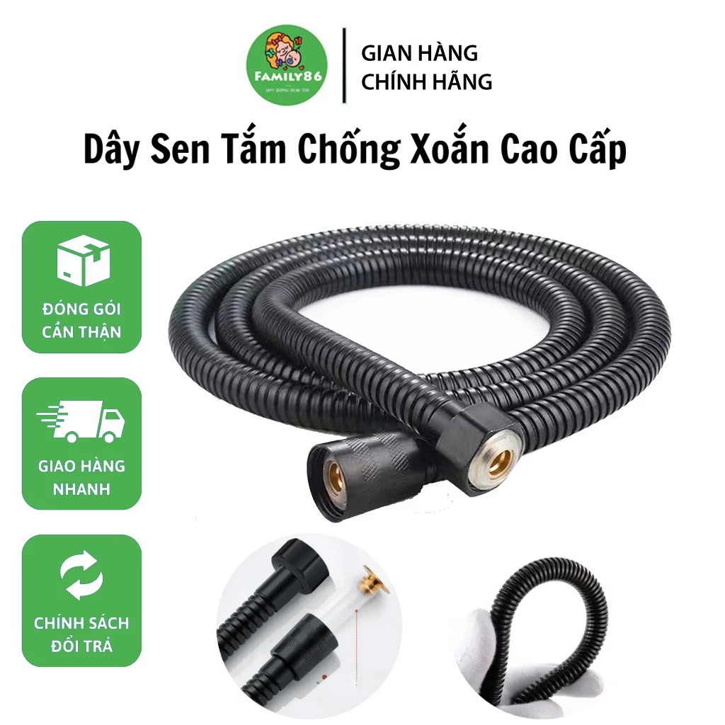 Dây vòi hoa sen, dây sen tắm tăng áp dây cấp nước nóng lạnh vòi sen tắm màu