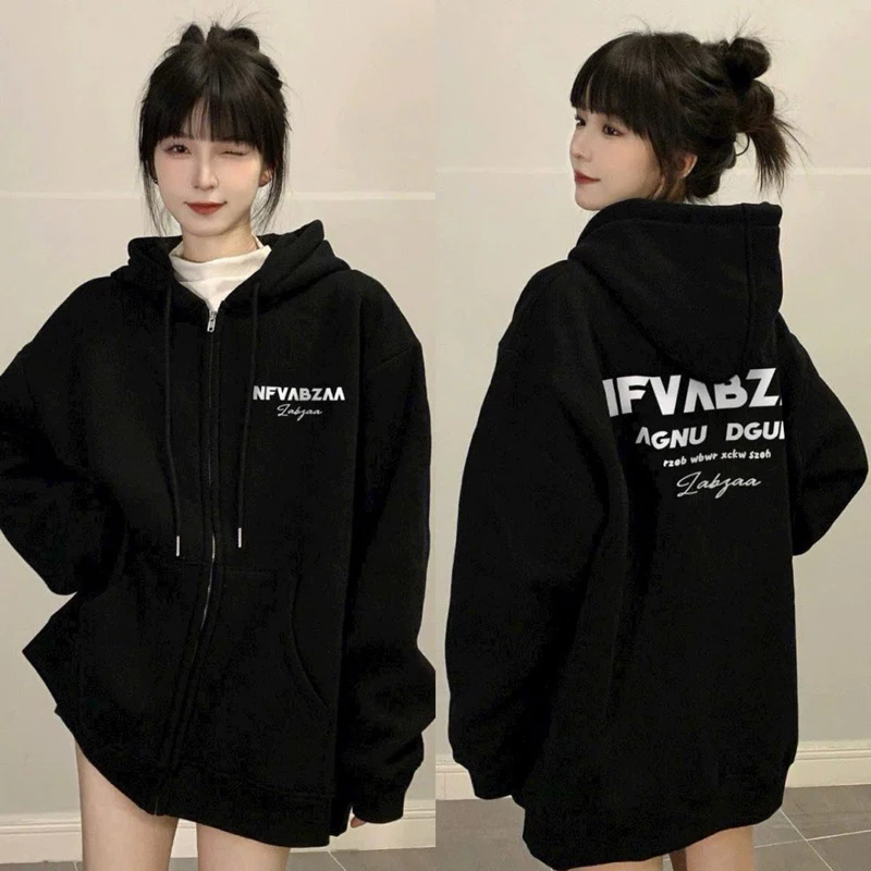 Áo Khoác Hoodie Zip Unisex from rộng nam nữ