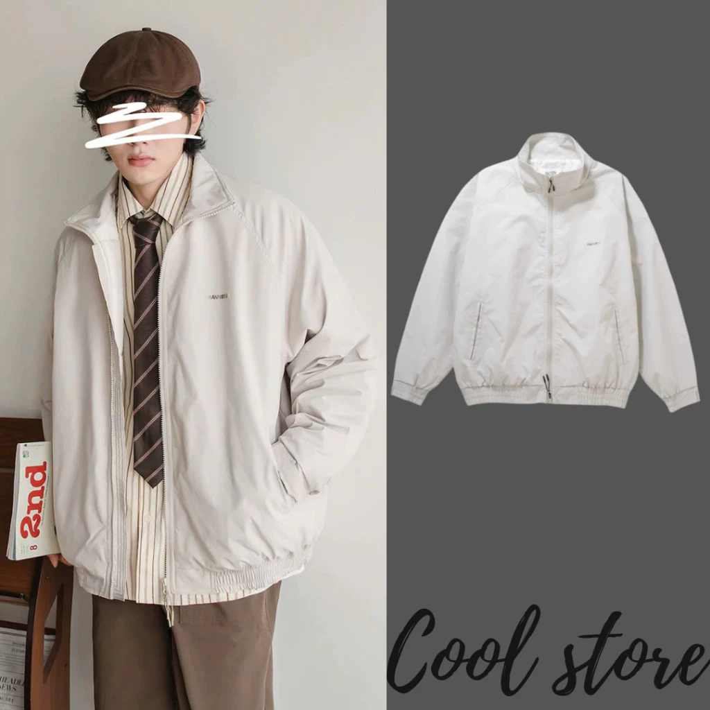Áo khoác dù logo Jacket 3 lớp cao cấp nam nữ đều mặc được chống nước  bao i hình chuẩn from COOL STORE M913