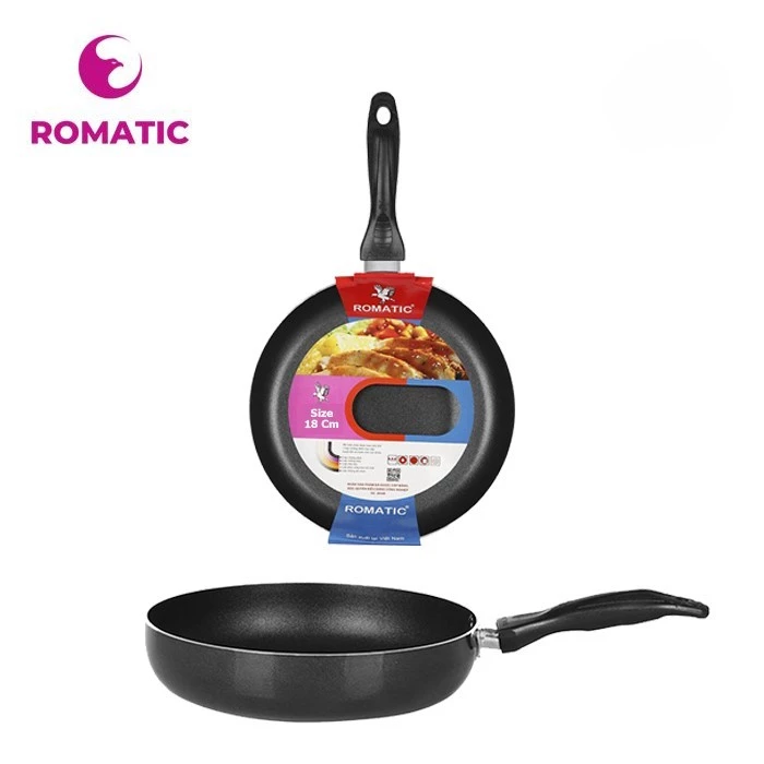 Chảo Cán Chống Dính ROMATIC Phi 18, 20, 22, 24, 26, 28, 30, 32 - Hàng VNXK