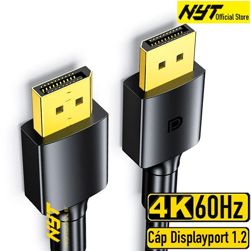Dây Displayport 1.2 4K Tròn Dẻo NYT