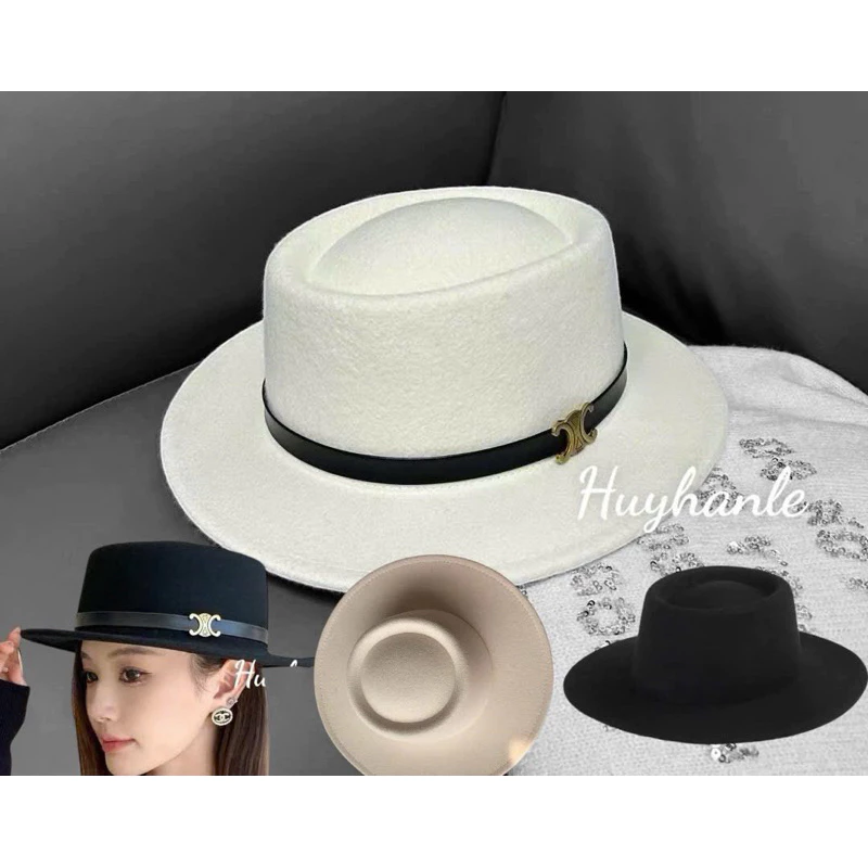 Mũ nỉ dạ Fedora đầu lõm hàng đẹp, vành 8cm,sỉ SLL, sẵn hàng ship hỏa tốc