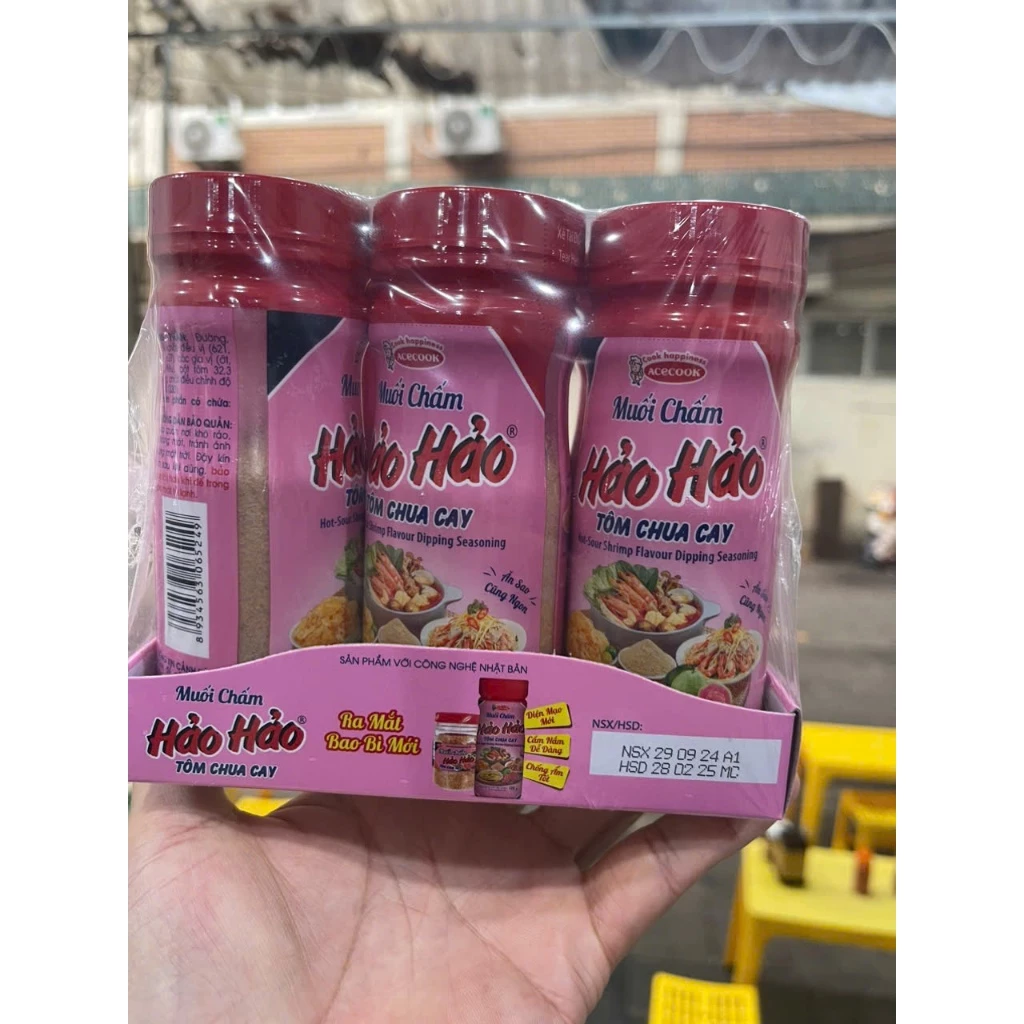 1 Lốc 6 hũ hoặc combo 1-5 hủ muối chấm hảo hảo ( hũ 120 gr)