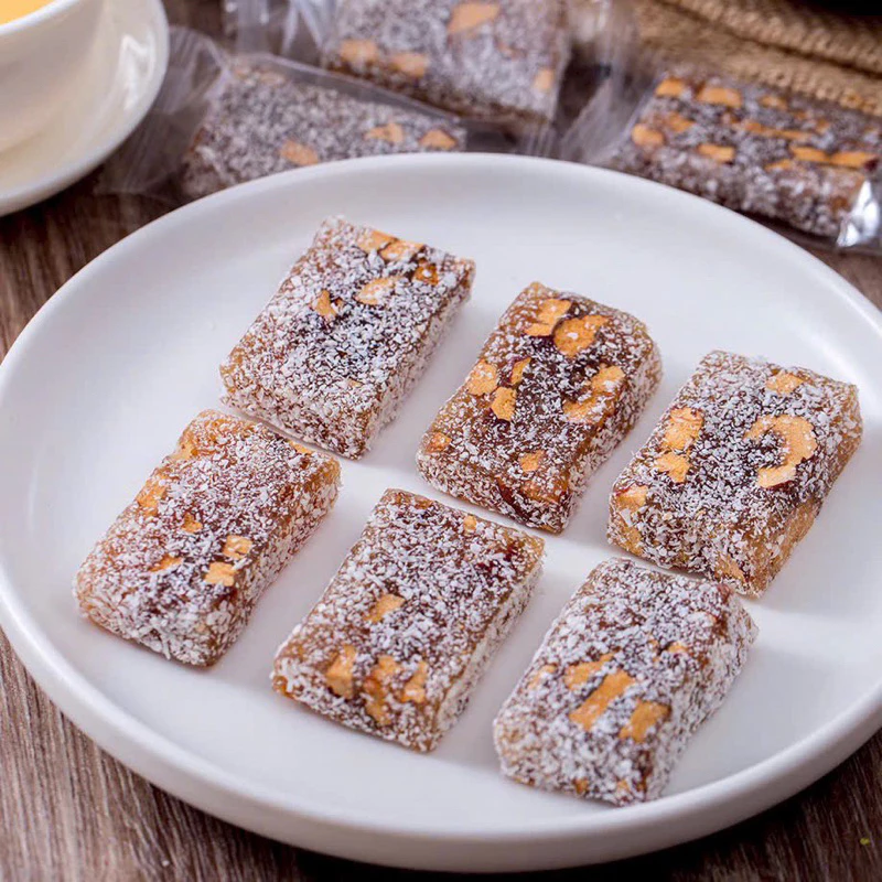 Bánh Gừng Táo Đỏ Đường Nâu Túi 500g