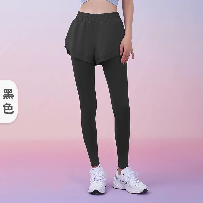 Quần dài running 2 lớp chạy bộ có túi tập gym yoga, che khuyết điểm