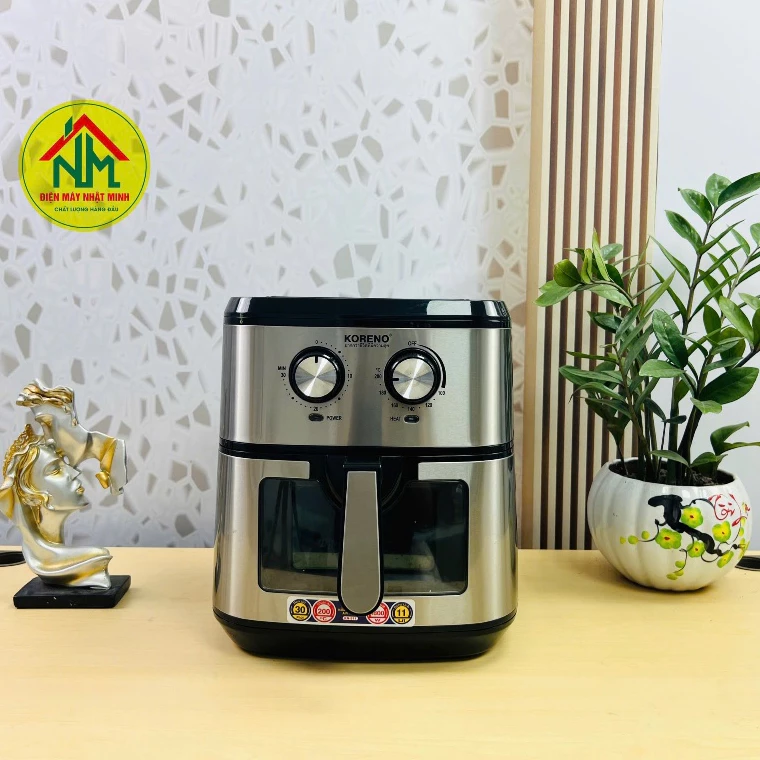 Nồi chiên không dầu Koeno 9 lít,11 Lít  2 lòng inox, chính hãng bh 12 tháng