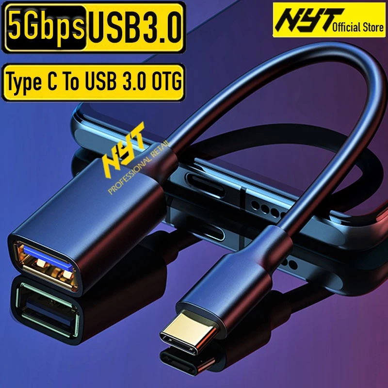 Cáp chuyển Type-C ra USB Hỗ trợ OTG cao cấp NYT