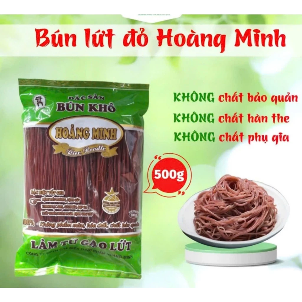 500g Phở/ Bún gạo lứt đỏ thực dưỡng Eatclean - Healthy