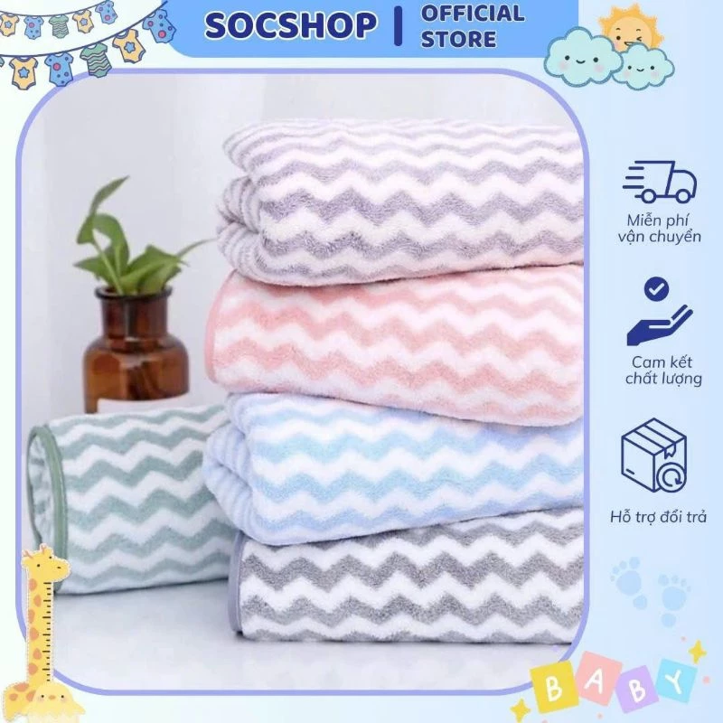 Khăn mặt lông cừu Hàn Quốc siêu mêm kt 30x50