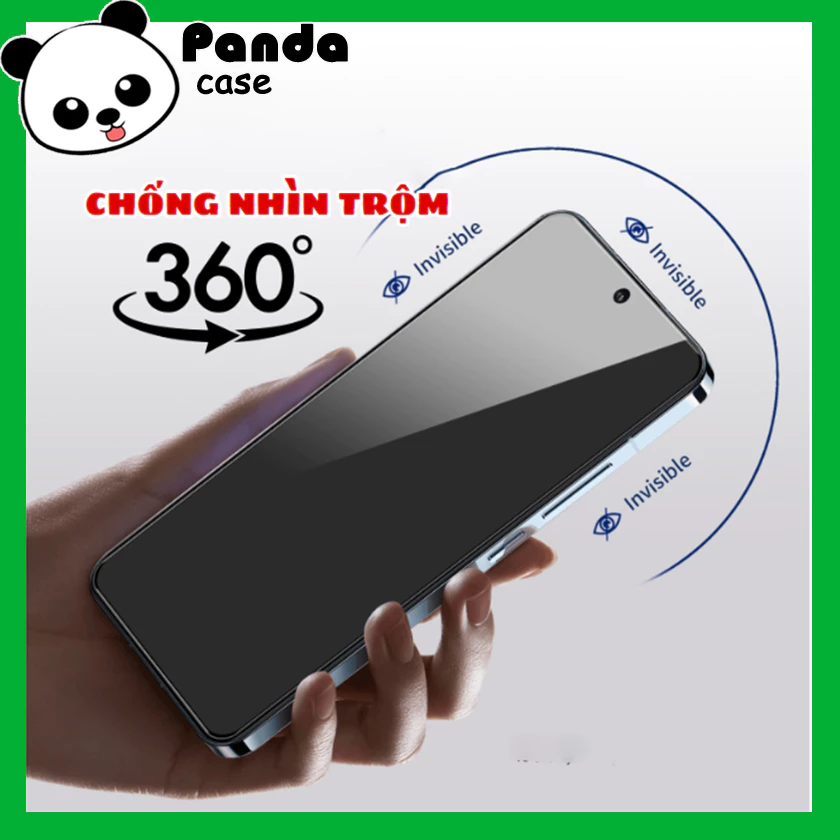 Kính cường lực iphone chống nhìn trộm 360 độ - chống nhìn trộm từ mọi góc – Panda Case