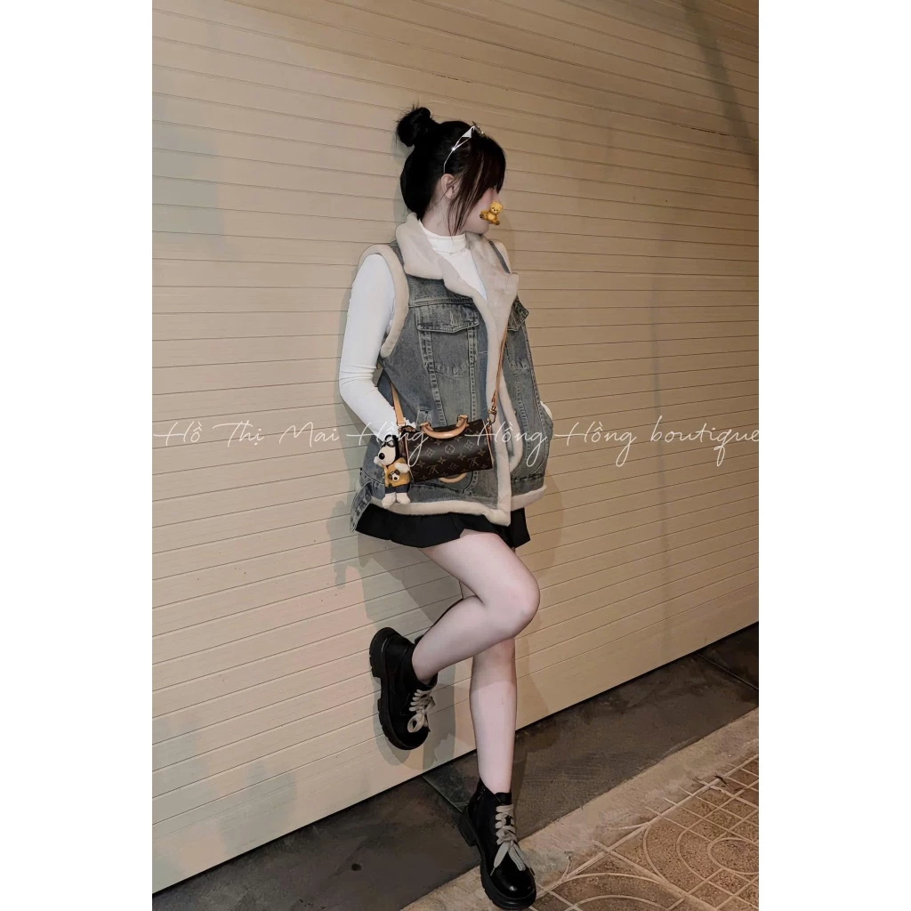 Áo khoác GHILE bò lông toàn thân hàng Qccc bao chất đẹp dày dặn cho Nữ - Women