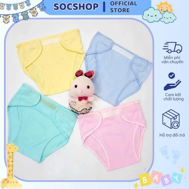 Set 5 quần đóng bỉm Minh Hoàng đủ màu cho bé