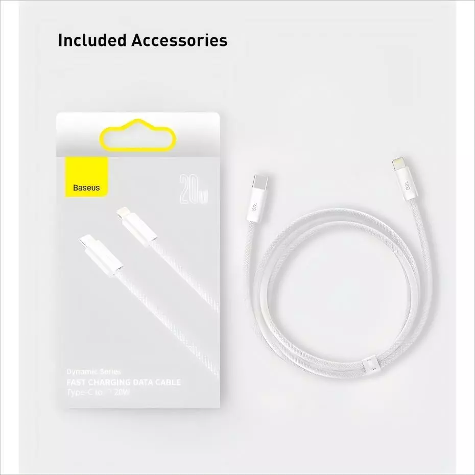 Dây Cáp Baseus PD 20W Nối Đầu USB-C Sang Lighting Sạc Nhanh Hỗ Trợ Truyền Dữ Liệu 480Mbps