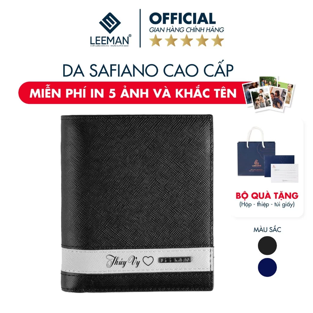 [ CÓ KHẮC TÊN ] Ví Da Nam Atticus Phom Đứng Có Khóa Kéo Thiết Kế Hiện Đại Bỏ Thẻ Name Card Full Box