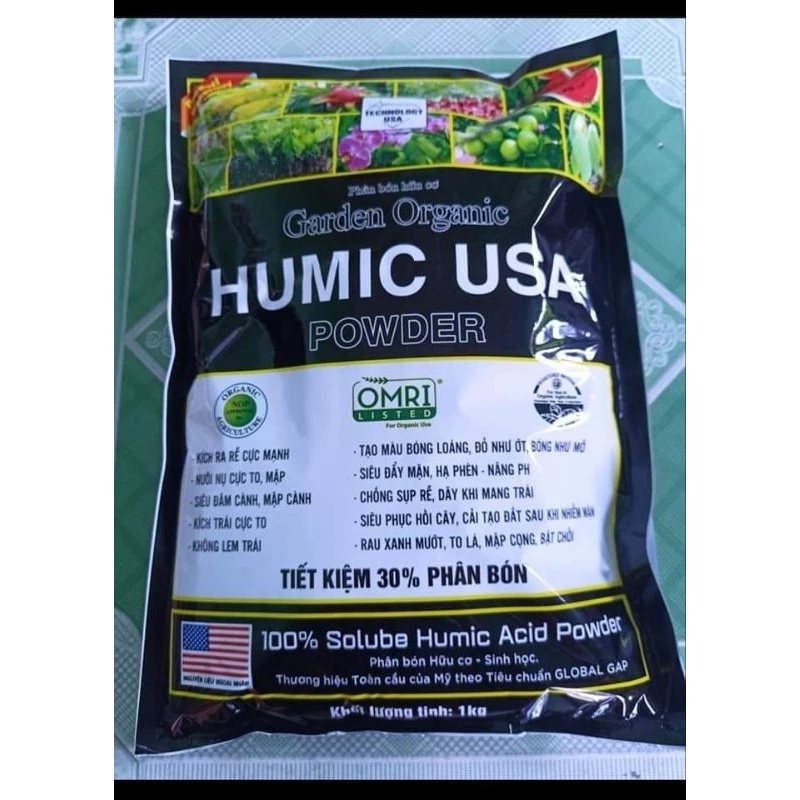 phân bón HUMIC USA 1kg nhập khẩu Mỹ hàng chính hãng JVA NongNghiepVietNhat