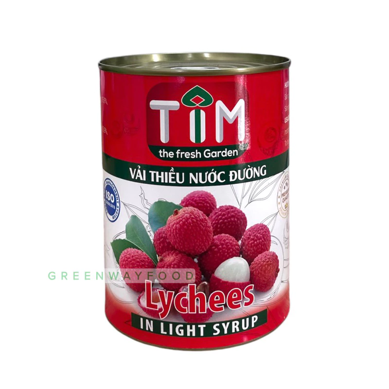 Vải thiều nước đường TIM hộp 560g