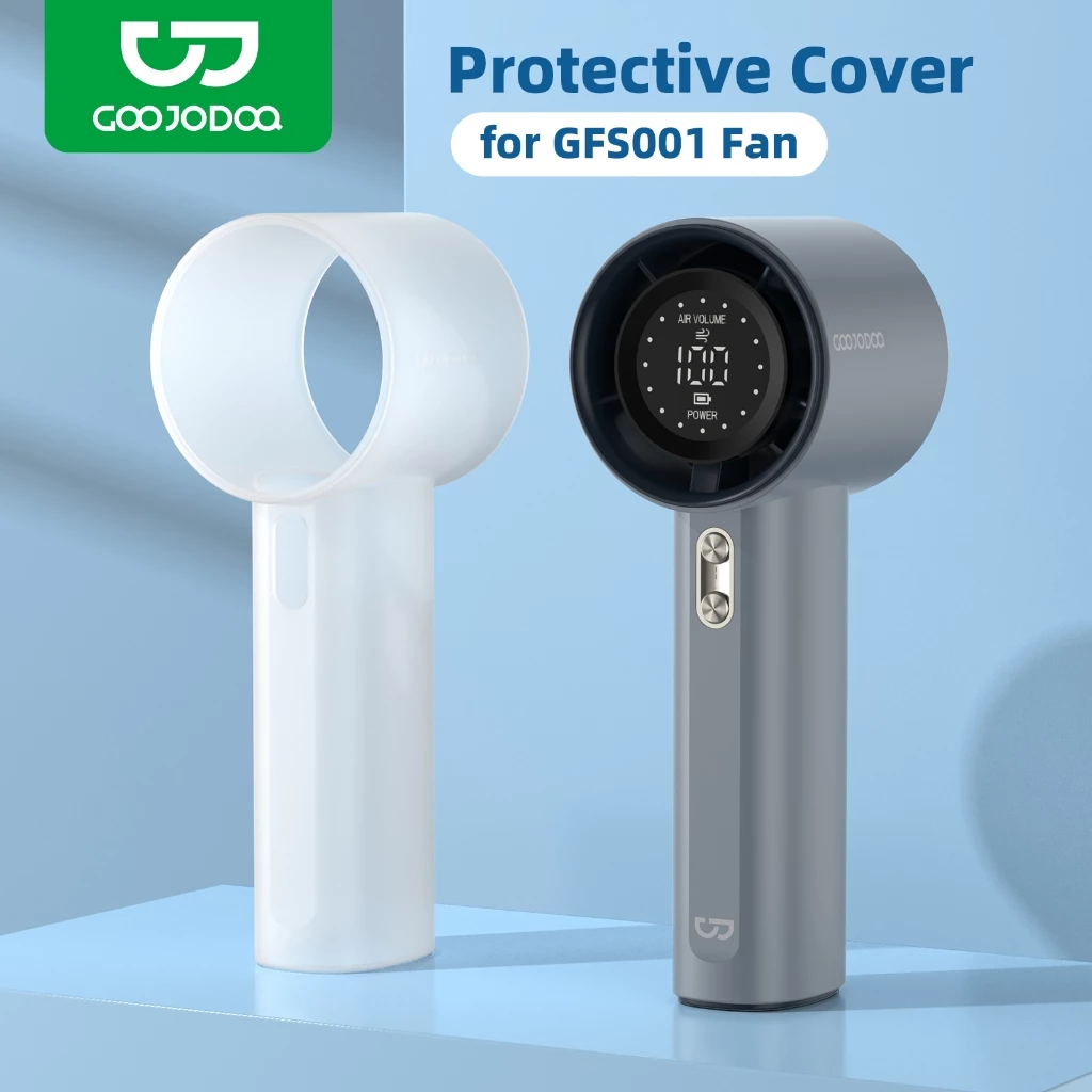 Vỏ bảo vệ quạt mini Goojodoq bằng silicon, quạt cầm tay cầm tay, quạt tốc độ cao, vỏ silicon
