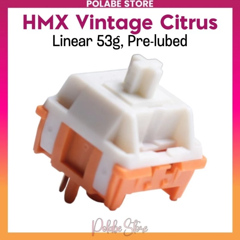 HMX Vintage Citrus SWK Catmint linear switch Công tắc bàn phím cơ Polabe Store