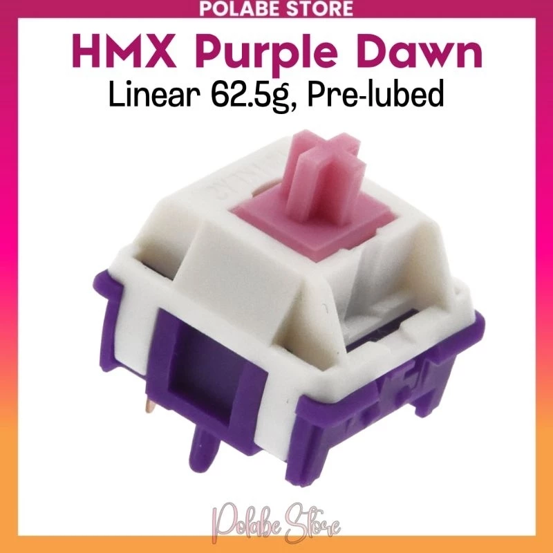 [Hàng sẵn] HMX Purple Dawn Linear Switch Công Tắc Bàn Phím Cơ Polabe Store