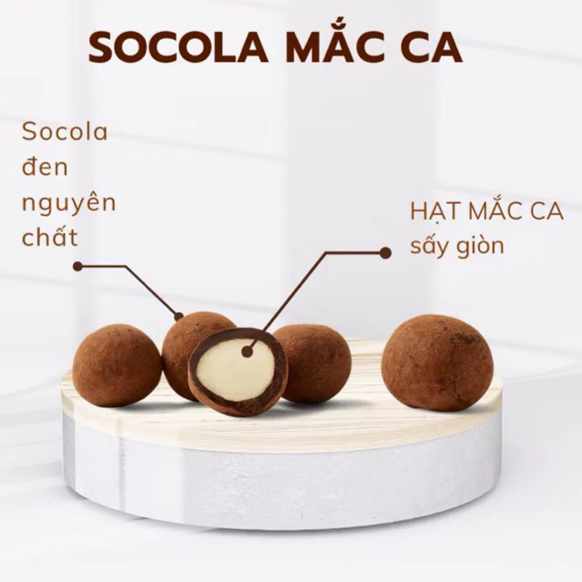 Nhân Hạt Macca Phủ Socola Nông Sản Sạch 300g