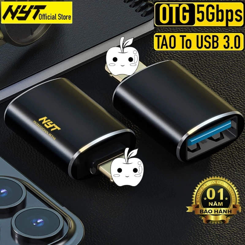 Đầu Chuyển Đổi Điện Thoại Sang USB 3.0 OTG 5Gbps NYT