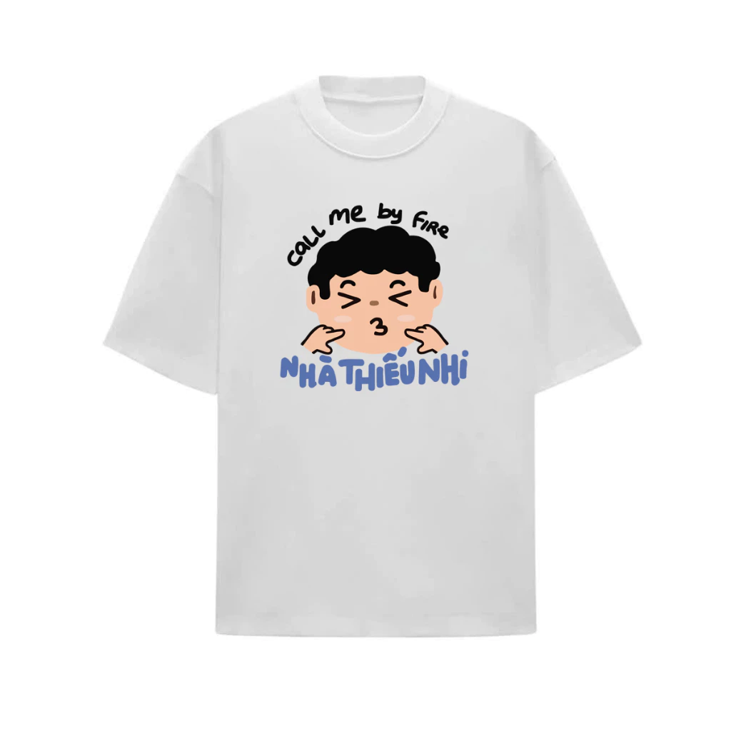 Áo Thun BEECOOL Mẫu Nhà Thiếu Nhi 1 Mặt, Chất Cotton 100% dày mịn co giãn 4 chiều
