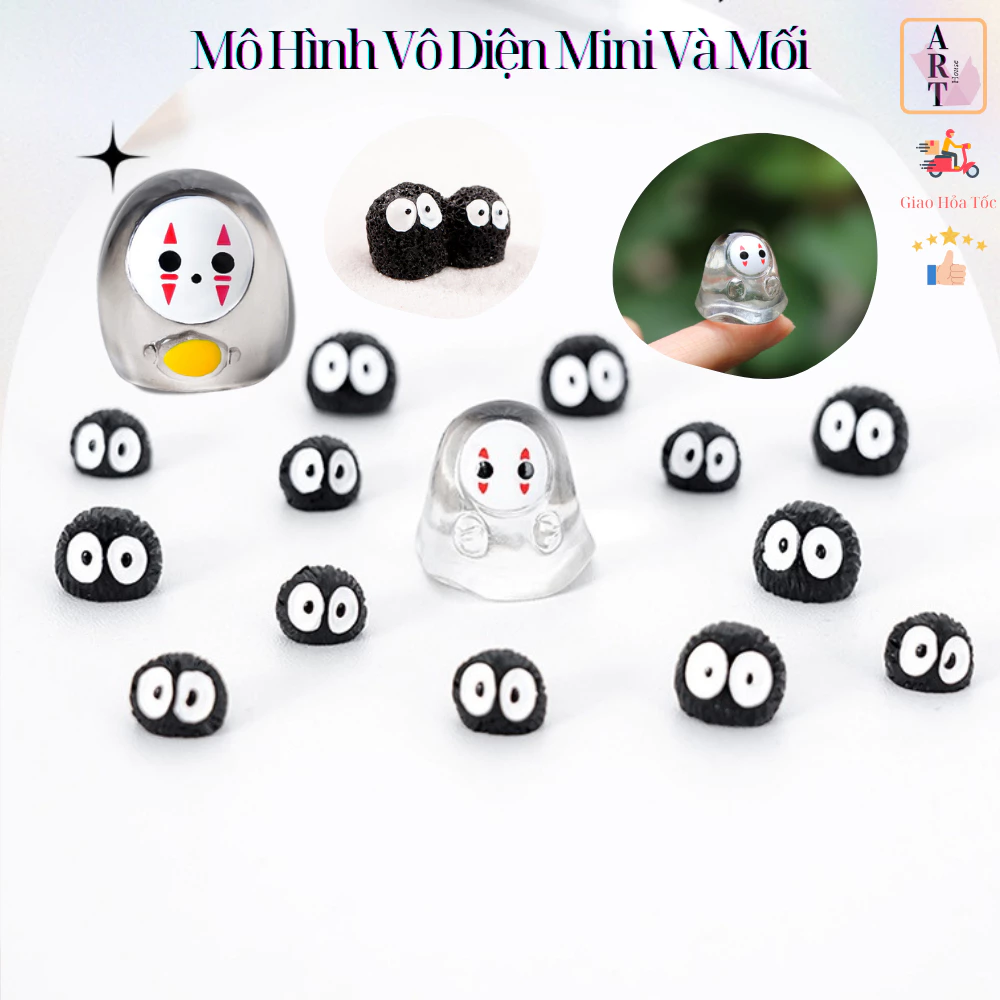 Mô Hình Vô Diện Mini Và Mối Decord Trang Trí