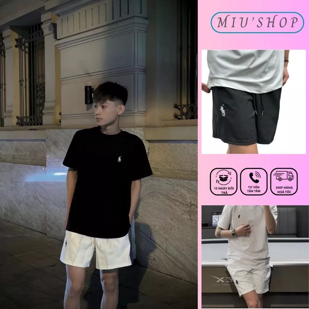 Quần Short Nam Rap Lau Rừn Họa Tiết Thêu Ngựa Cao Bồi Siêu Đẹp - Quần Đùi Rap Lau Rừn Chất Vải Gió Siêu Đẹp Siêu Nét