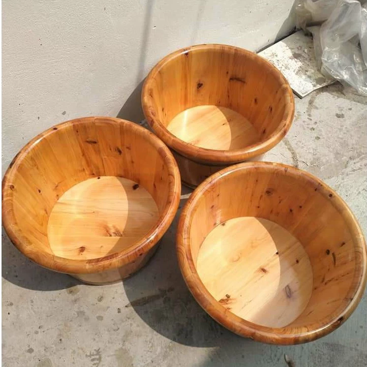 XẢ KHO 1000 chậu gỗ ngâm chân CAO CẤP- GIỮ NHIẸT TÔT- chậu ngâm chân gỗ tuyết tùng-ngâm chân thảo dược